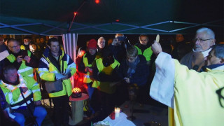 Dans le Nord, un prêtre a célébré une messe de minuit sur un rond-point occupé par les Gilets jaunes