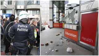 Bruxelles: la marche pour le climat brièvement interrompue après "des dégradations et des agressions"